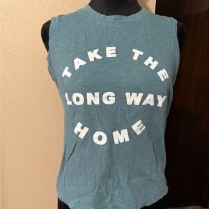 Take the long way home tank top